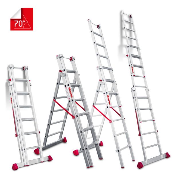 Escalera Extensible Triple Faraone EN1506 n° peldaños 6