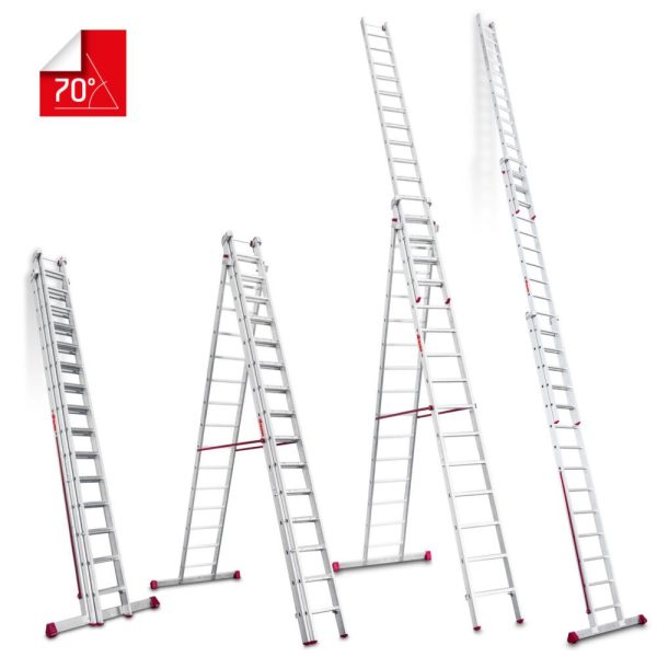 Escalera Extensible Triple Faraone EN1515 n° peldaños 15