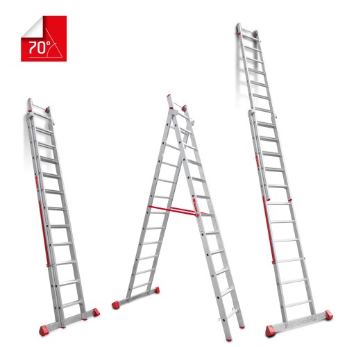 Escalera Extensible Doble Faraone EN1412 n° peldaños 12