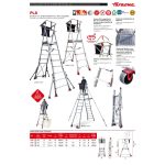 Escalera plegable con amplia plataforma y altura regulable de PLS6 - Imagen 12