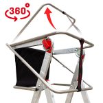 Escalera plegable con amplia plataforma y altura regulable de PLS6 - Imagen 3