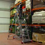 Escalera aluminio de almacén uso intensivo SMTS250 Faraone n° peldaños 8 - Imagen 6