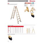 Escalera de Madera de doble subida LD07 n° peldaños 7+7 - Imagen 6