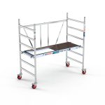 Andamio Plegable Aluminio 3.00 m de Altura de Trabajo 190x90. Plataforma con Trampilla.