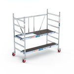 Andamio Plegable Aluminio 3.00 m de Altura de Trabajo 190x90. Plataforma con Trampilla + plataforma estrecha