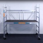 Andamio Plegable Aluminio 3.00 m de Altura de Trabajo 190x90. Plataforma con Trampilla + plataforma estrecha - Imagen 5