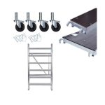 Andamio Plegable Aluminio 3.00 m de Altura de Trabajo 190x90. Plataforma con Trampilla + plataforma estrecha - Imagen 6