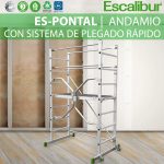 Mini Andamio de aluminio con sistema de plegado rápido / ES-PONTAL 3.00 m de Altura de Trabajo - Imagen 6