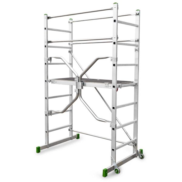 Mini Andamio de aluminio con sistema de plegado rápido / ES-PONTAL