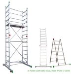 Mini Andamio de aluminio MULTIUSOS / ES-SUPER 5.00 m de Altura de Trabajo - Imagen 2