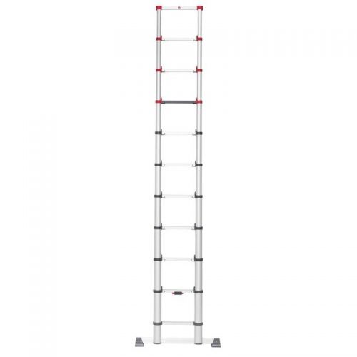 Escalera de apoyo telescópica para uso intensivo HAILO FlexLine 260 de 11 peldaños