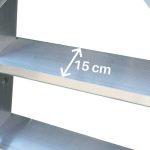 Escalera con Plataforma y Barandilla Regulable TSA-S - Imagen 9
