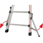 Escalera Telescópica de Aluminio 4x6 – Multifunción, Extensible y Tipo Tijera (6.26 mtr) - Imagen 2