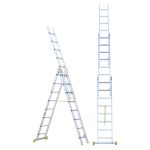 Escalera Transformable de Aluminio 3 Tramos 3x8