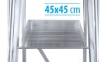 Escalera de Almacén 2XL-S – 10 Peldaños con Ruedas y Uso Profesional - Imagen 7