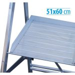 Escalera de Almacén KASTLE con Plataforma – 4 Peldaños - Imagen 2