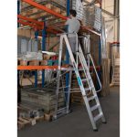 Escalera de Almacén KASTLE con Plataforma – 4 Peldaños - Imagen 8