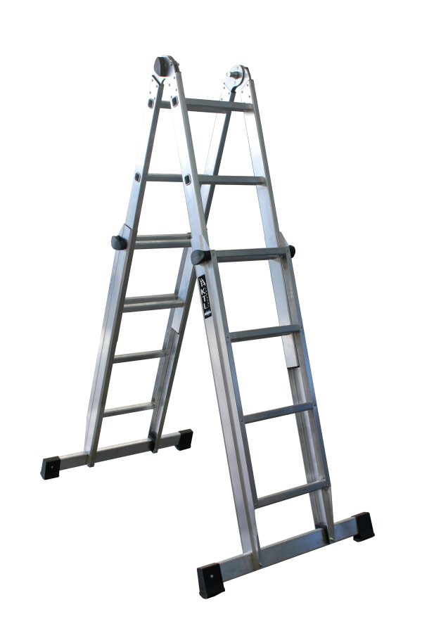 Escalera Telescópica Multifunción K2N de Aluminio 4+4 Peldaños