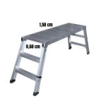 Plataforma de Trabajo Plegable KARLA 60x150 cm de Aluminio Profesional 2 Peldaños