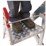 Taburete Profesional de Aluminio CM de 3 Peldaños Plataforma de Trabajo Industrial - Imagen 2