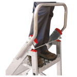 Taburete Profesional de Aluminio CM de 3 Peldaños Plataforma de Trabajo Industrial - Imagen 4