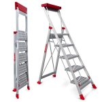 Taburete Profesional de Aluminio SGP de 5 Peldaños