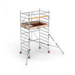 Andamio Plegable Aluminio 135x190 4,70 m Altura de trabajo Plataforma
