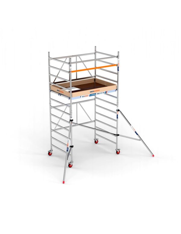Andamio Plegable Aluminio 135x190 4,70 m Altura de trabajo Plataforma
